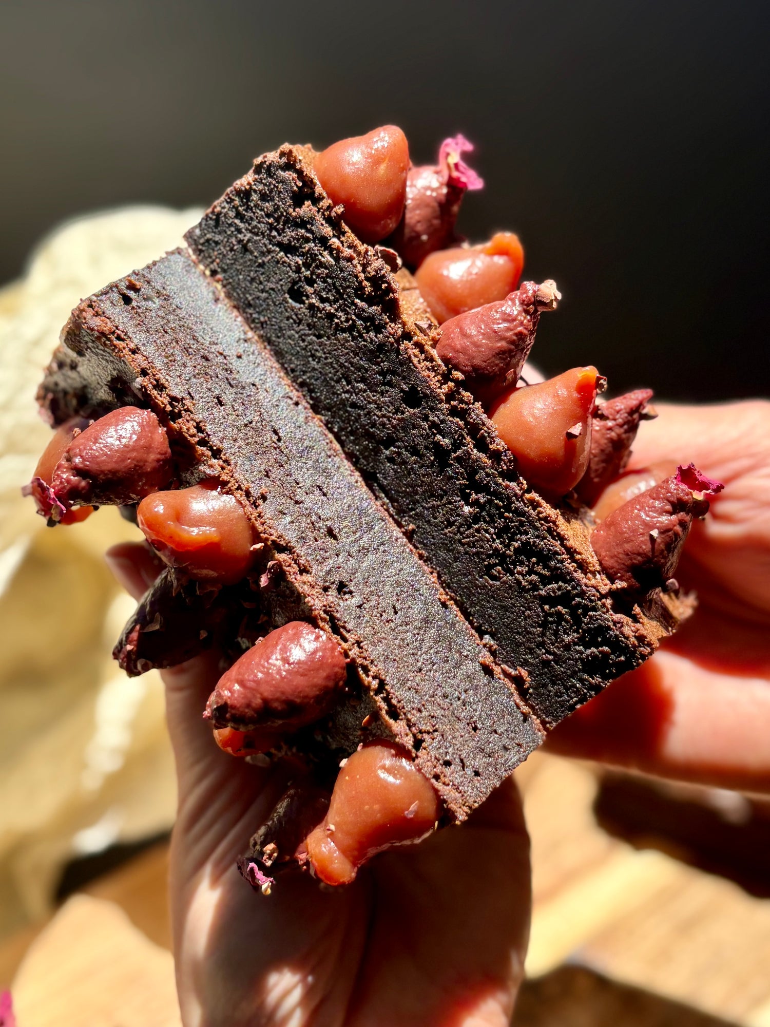 Brownies Framboise / Chocolat noir