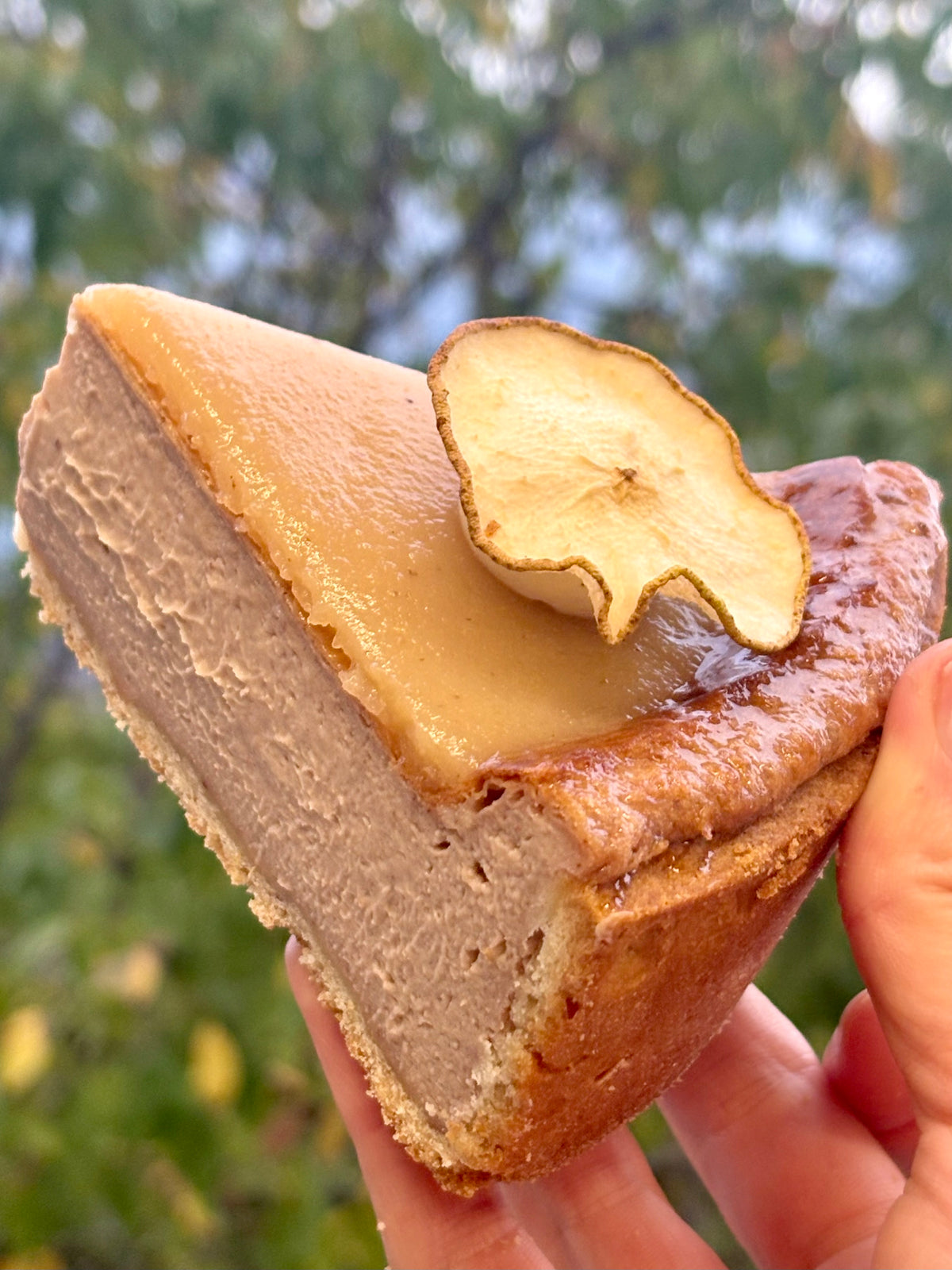 Flan éphémère Pécan & Poire