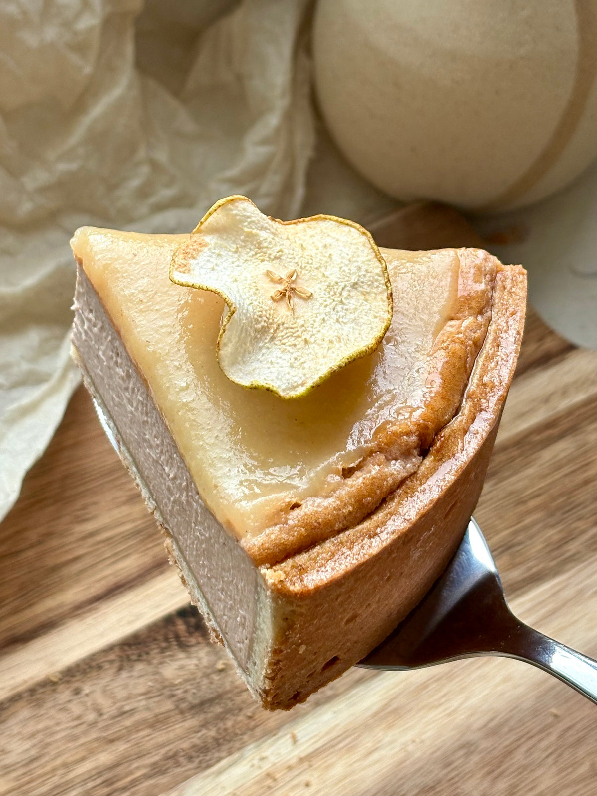Flan éphémère Pécan & Poire
