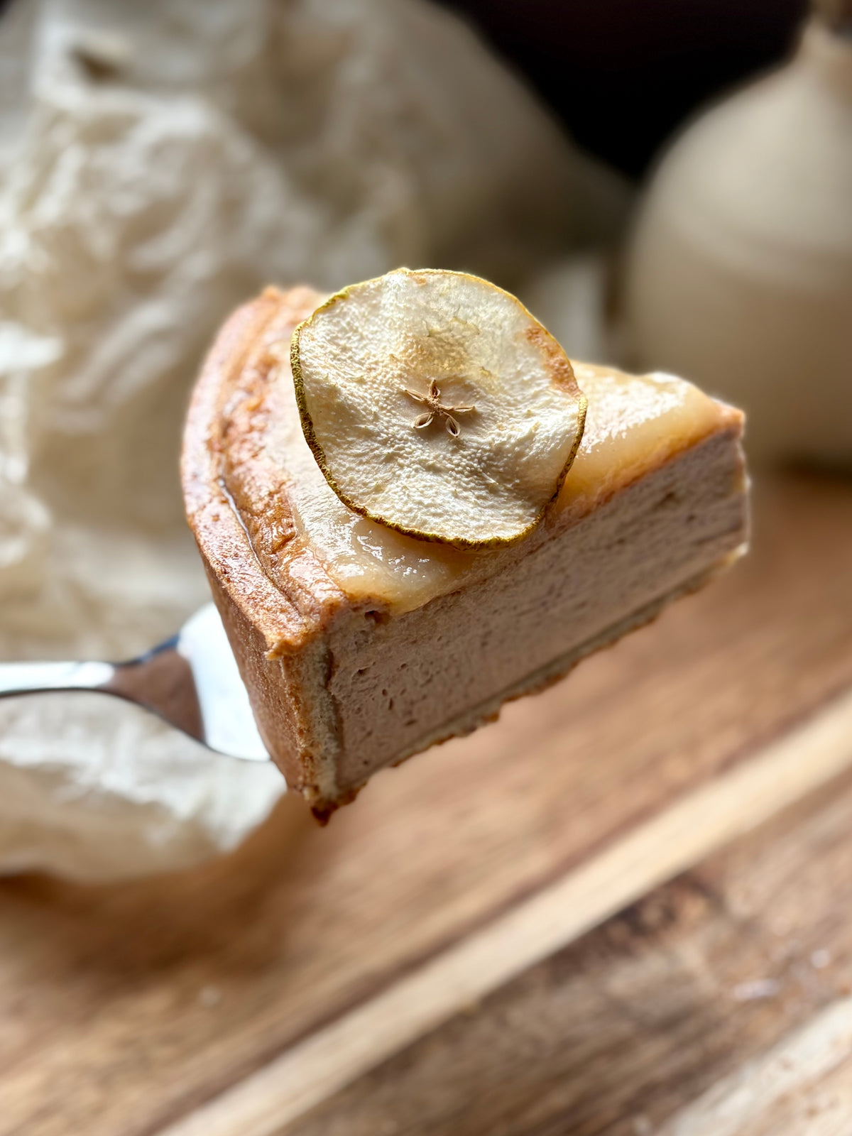 Flan éphémère Pécan & Poire