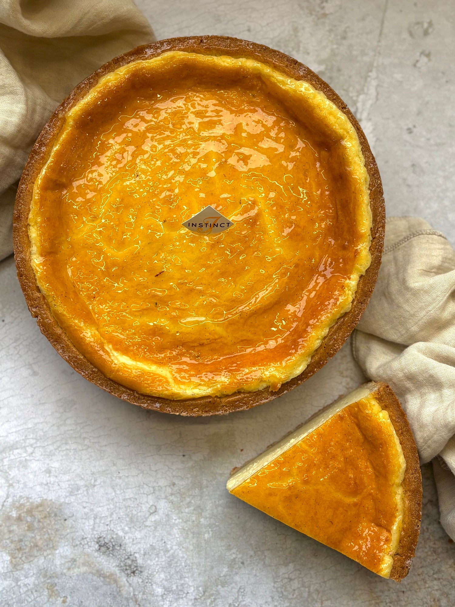 Flan aux deux vanilles