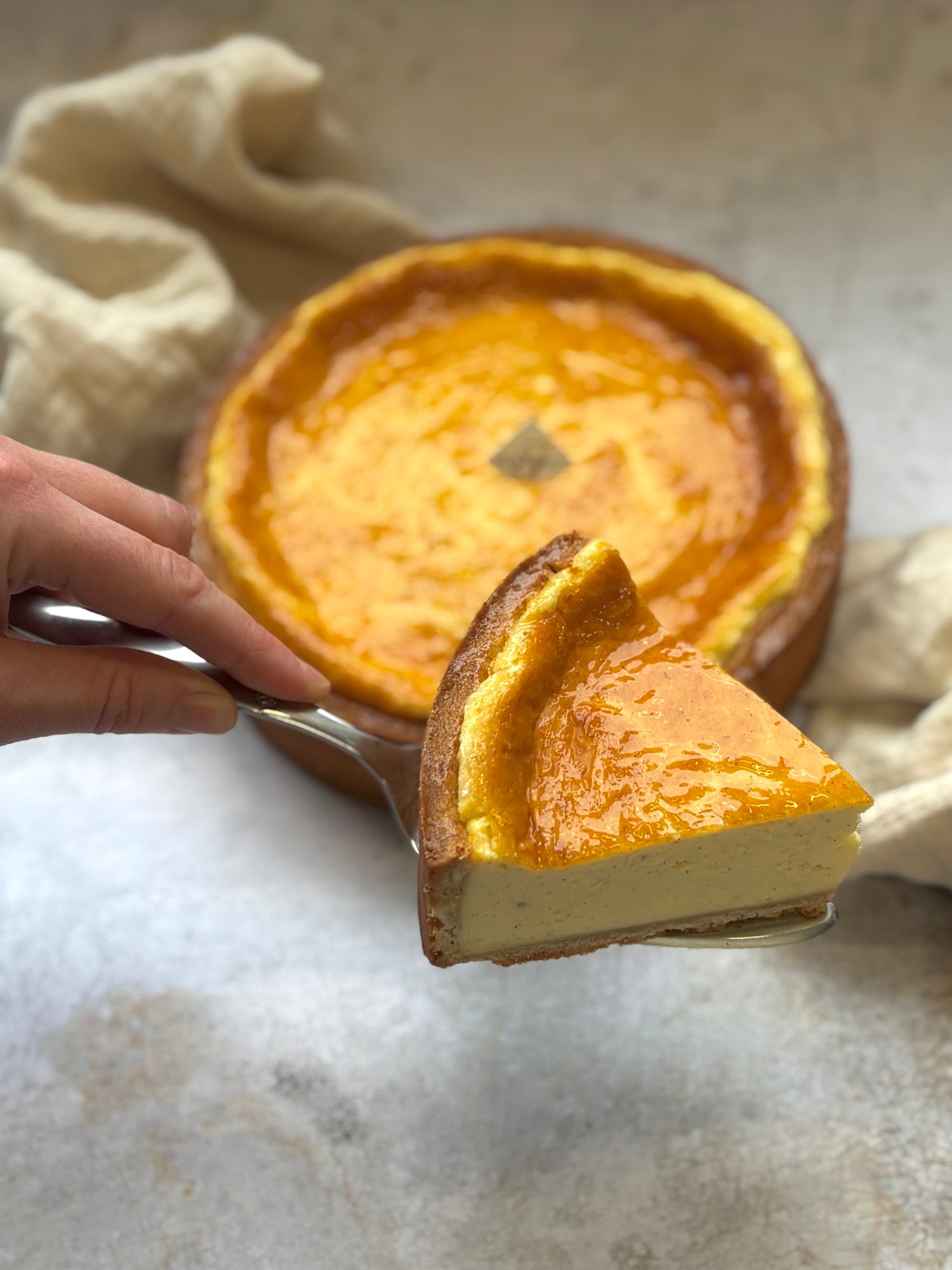 Flan aux deux vanilles